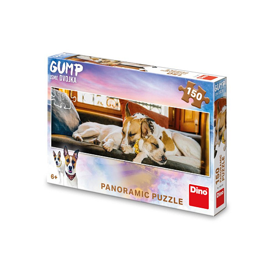 Dino GUMP JSME DVOJKA NA GAUČI 150 panoramic Puzzle Dino GUMP JSME DVOJKA NA GAUČI 150 panoramic Puzzle