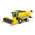 Bburago - FARMLAND, New Holland TC5.90 Kombajn s žacím strojem na obilí, 18 cm