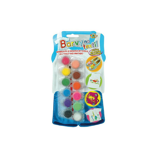 SMT Creatoys Barvy na textil + štětec