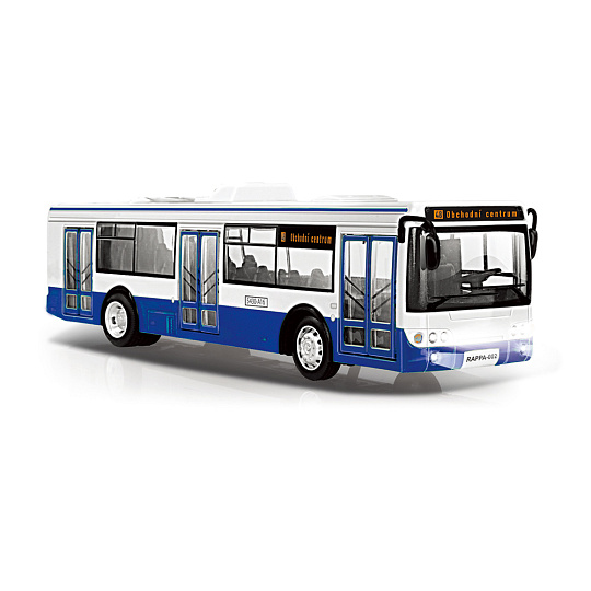 Rappa Autobus který hlásí zastávky česky 28 cm modrý Rappa Autobus který hlásí zastávky česky 28 cm modrý