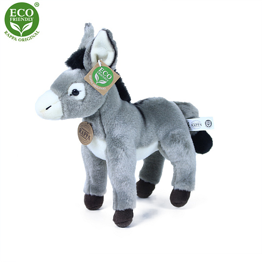 Rappa Plyšový osel 22 cm ECO-FRIENDLY