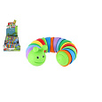Teddies Housenka ohebná antistresová plast 17cm mix barev v sáčku 3x17cm