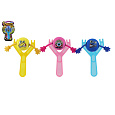 Teddies Prak se smajlíkem plast 14cm 3 barvy na kartě 13x22x4cm