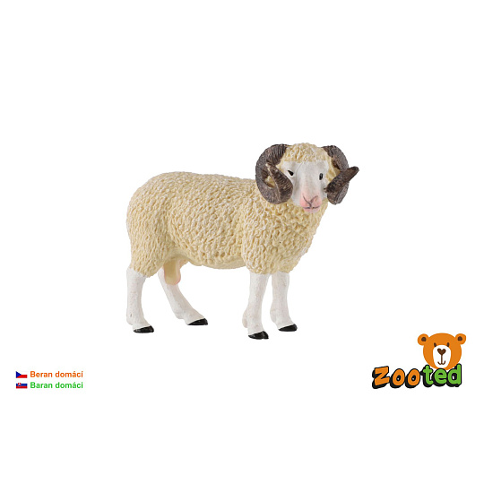 Ovce domácí beran zooted plast 9cm 