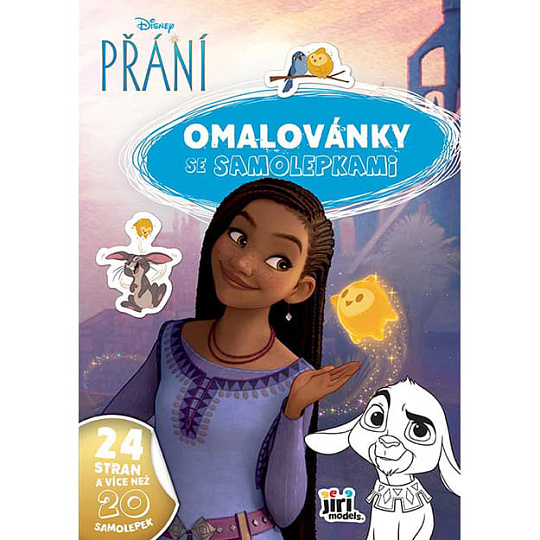 Jiri Models Omalovánka A4 samolepkami PŘÁNÍ