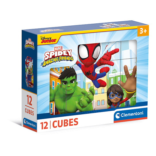 Clementoni Kubus - Spiderman a jeho úžasní přátelé, 12 kostek Clementoni Kubus - Spiderman a jeho úžasní přátelé, 12 kostek