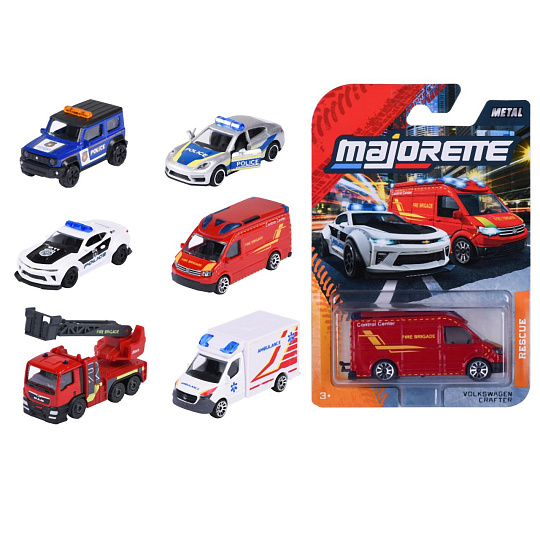Majorette Auto SOS kovové, 6 druhů