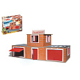 Stavebnice Teifoc Hasičská stanice 220ks v krabici 35x29x8cm