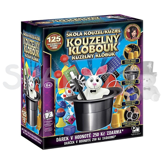 Sparkys Škola kouzel - Kouzelný klobouk 125 triků + Dárek v hodnotě 250Kč