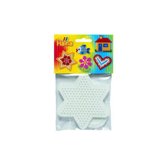 Hama Podložka na zažehlovací korálky - hvězda,srdce 2ks v sáčku 9x9cm