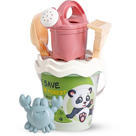 Rappa Androni RECYKLACE PASTEL Sada na písek les s konvičkou - střední