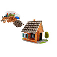 Stavebnice Teifoc Letní dům 320ks v plastovém boxu 33x24x16cm v krabici