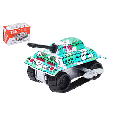 Wiky Tank kovový natahovací na klíček 6cm v krabičce 7x3x5cm