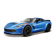 Maisto - 2017 Corvette Grand Sport, metal modrá, 1:24