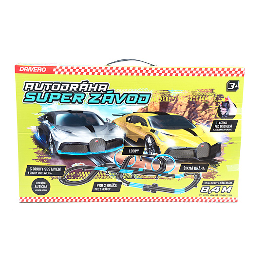 Drivero Mac Toys DRIVERO Autodráha 8,4m Velký závod Drivero Mac Toys DRIVERO Autodráha 8,4m Velký závod