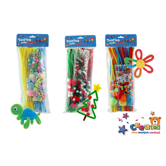 Created Tvořivá sada created 3 druhy v sáčku 15x38cm