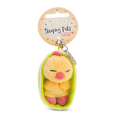 NICI klíčenka spící Kuřátko 12 cm, světle zelený košík, GREEN NICI klíčenka spící Kuřátko 12 cm, světle zelený košík, GREEN