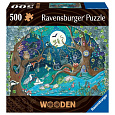 Ravensburger Dřevěné puzzle Kouzelný les 500 dílků