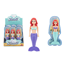 Teddies Mořská panna do vody na natažení plast 18cm na kartě