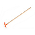 Motyka/Motyčka oboustranná oranžová s násadou kov/dřevo 80cm nářadí