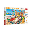 Puzzle Kočky na pláži - Skryté tvary 1011 dílků 68x48cm v krabici 40x27x6cm