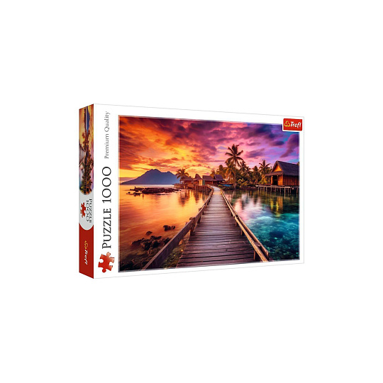 Puzzle Rajská pláž 1000 dílků 68,3x48cm v krabici 40x27x6cm