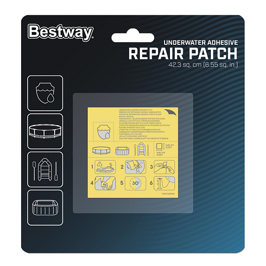 Bestway Voděodolný opravný set (10ks), 6,5x6,5cm