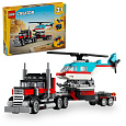 LEGO Creator 31146 Náklaďák s plochou korbou a helikoptéra