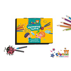 Sada na malování - Art box kreativní sada created v plastovém kufříku 28x21x4cm