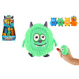 Teddies Příšera antistresová natahovací mačkací silikon 9cm 4 druhy