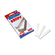 Křídy školní bílé 12 ks v krabičce 7x11cm Křídy školní bílé 12 ks v krabičce 7x11cm