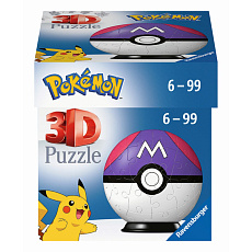 Ravensburger Puzzle-Ball Pokémon: Master Ball 54 dílků Ravensburger Puzzle-Ball Pokémon: Master Ball 54 dílků