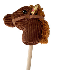 Steppos Mac Toys PLEJO Hobby Horse se zvukem - tmavý