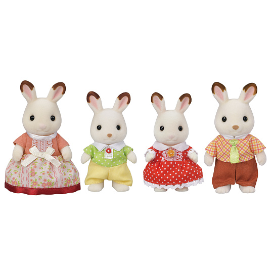 Sylvanian Families 5655 Rodina "chocolate" králíků, nová