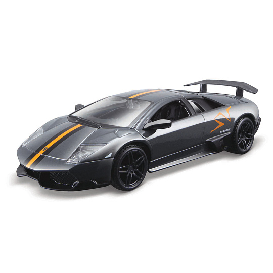 Bburago - Auta HOBBY, Murciélago LP 670-4 SV, šedá metalíza, 1:32