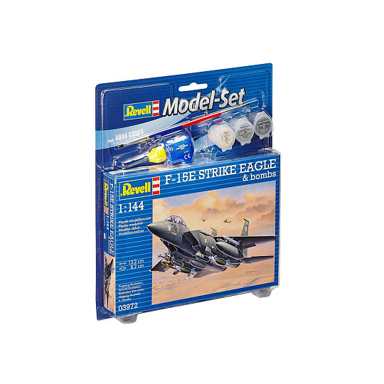 Revell ModelSet letadlo 63972 - F-15E Strike Eagle & bombs (1:144) Revell ModelSet letadlo 63972 - F-15E Strike Eagle & bombs (1:144)