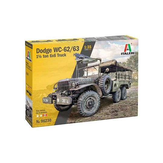 Italeri Model Kit military 96230 - Dodge WC62 1 1/2t 6x6 Truck (1:35)