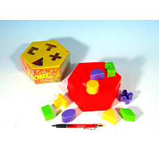 LORI Vkládačka šestihran plast 16x6cm 12m+ LORI Vkládačka šestihran plast 16x6cm 12m+
