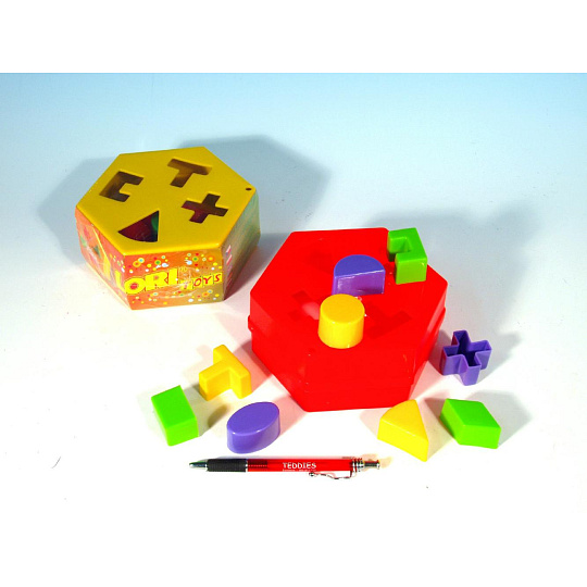 LORI Vkládačka šestihran plast 16x6cm 12m+
