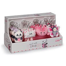 NICI DISPLAY kľúčenky Love 7cm assort, 4 druhy, 16ks