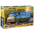 Zvezda Model Kit military 3644 - UAZ 3909 Russian Military Van (1:35)