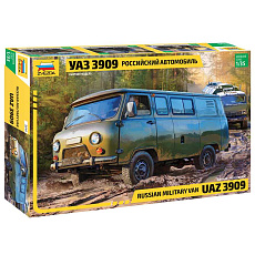 Zvezda Model Kit military 3644 - UAZ 3909 Russian Military Van (1:35)