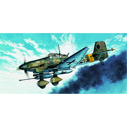 Academy Model Kit letadlo 12450 - JU-87G STUKA "TANK BUSTER" (1:72)