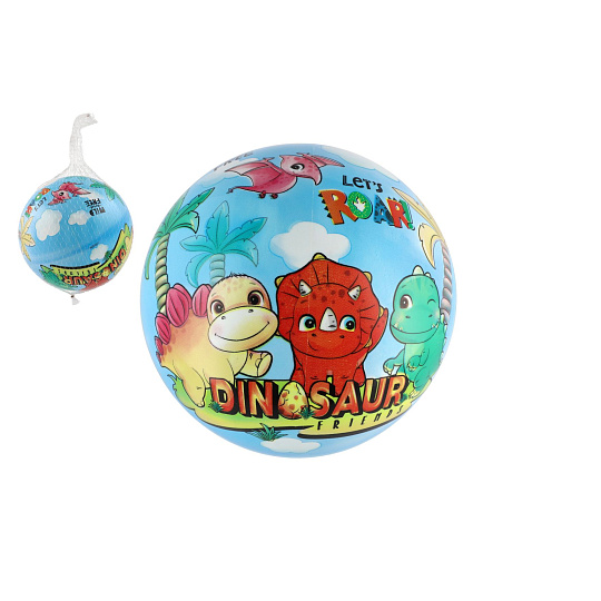 Míč Dinosauří kamarádi nafouknutý 23cm v síťce Míč Dinosauří kamarádi nafouknutý 23cm v síťce