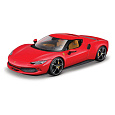 Bburago - RACE+PLAY, Ferrari 296 GTB, červená, 1:18