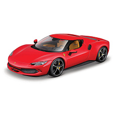 Bburago - RACE+PLAY, Ferrari 296 GTB, červená, 1:18