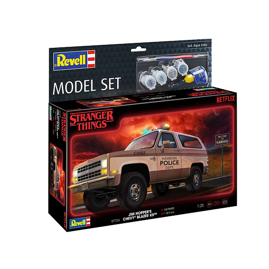 Revell ModelSet STRANGER THINGS auto 67724 - 1985 Chevrolet K5 Blazer (1:25)
