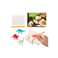 Malý archeolog dinosaurus fosilie plast v krabičce 9x7x3cm