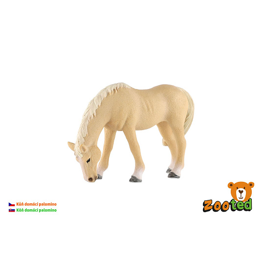 Kůň domácí palomino klisna zooted plast 13cm 