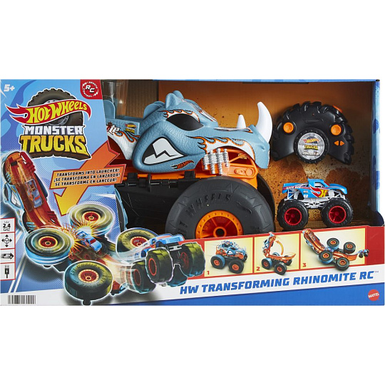Mattel Hot Wheels RC MONSTER TRUCKS TRANSFORMUJÍCÍ SE RHINOMITE 1:12 Mattel Hot Wheels RC MONSTER TRUCKS TRANSFORMUJÍCÍ SE RHINOMITE 1:12